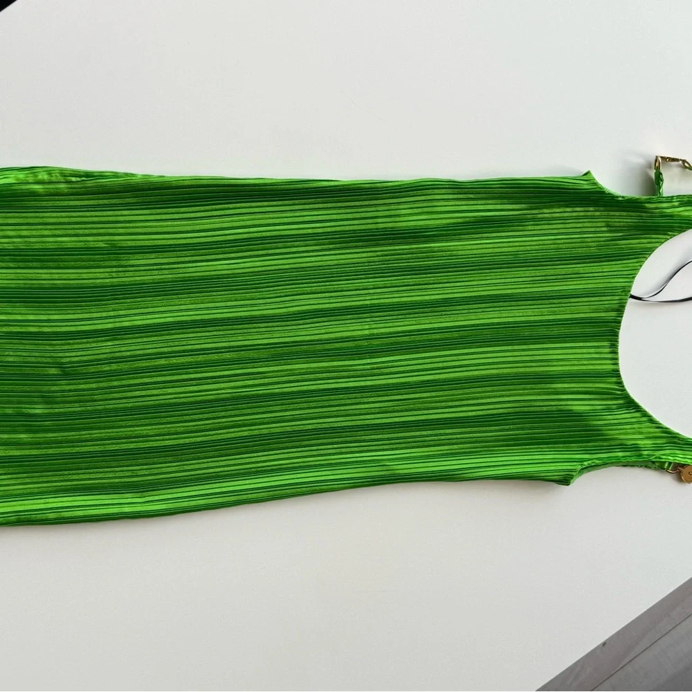 Versace Green Mini Dress - Picture 2 of 6